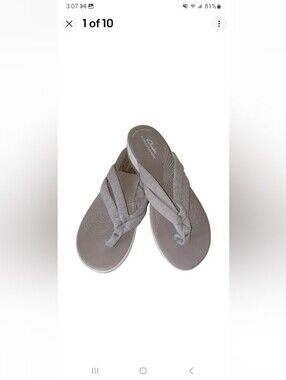 Clarks Arla Kaylie Gray Textile Cloudsteppers 10
